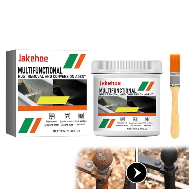 Agent de Conversion de Rouille 100 ml, Peinture Antirouille Multifonctionnelle, Métal à Base d'Eau