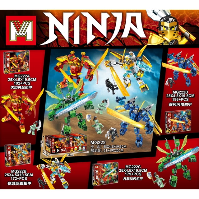 Minger Building Blocks MG331 Phantom Fighting Ninja Motorcycle Man Doll Children‘s Pair Building Blocks Toy