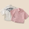 thumbnail image 5 of Boys Button Down Dress Shirts Size 2-3 Years White Soft Relaxed Fit Short Sleeve T-Shirt Comfortable Regular Fit Boys Daily Wear, 5 of 6