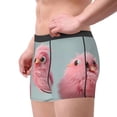thumbnail image 2 of Honeii Adorable Pink Fluffy Birds Print Mens Boxer Briefs Breathable,Boxer Brief for Men, Moisture-Wicking Underwear-X-Large, 2 of 5