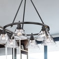 thumbnail image 5 of Yep by Golden Lighting Orwell 6-light Chandelier in Matte Black and Clear Glass, 5 of 9