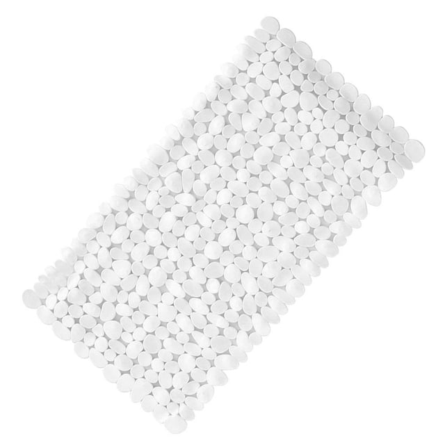 Yuarrent Alfombrilla antideslizante para baño, ducha, baño, almohadilla de PVC con ventosas, alfombrilla antideslizante para bañera Juegos de accesorios de baño blanco Yuarrent HA000330-01B