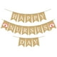 thumbnail image 1 of KAKOWELY Guirnalda con impresión de letras, suministros para fiestas, banderines decorativos de lino con forma de cola de golondrina, bandera retro, 1 of 5