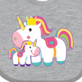 thumbnail image 4 of Inktastic Unicorn Lover Mom Daughter Grandma Grandchild Girls Baby Bib, 4 of 4