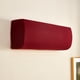 thumbnail image 1 of Nvzi Cubierta para aire acondicionado, colgante, de pared, paquete completo, funda antipolvo, elástica universal, color liso, sencilla, 88-95 cm (rojo vino), 1 of 5
