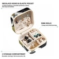 thumbnail image 2 of Raccoon Travel Portable Jewelry Organizer: Square Jewelry Box Storage Case and Display for Rings, Earrings, Necklaces, Bracelets, and More - Suitable for Girls and Women, 2 of 6