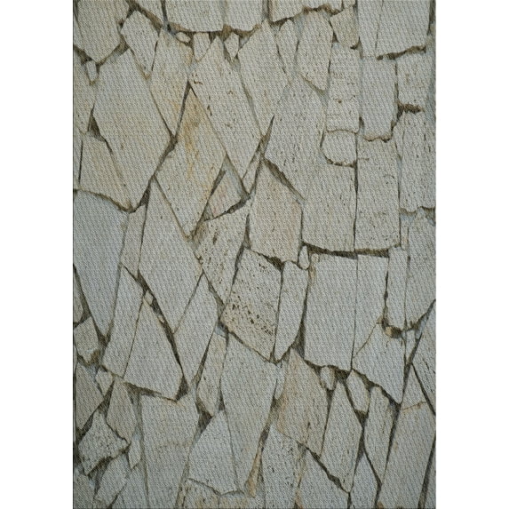 Ahgly Company Machine Washable Indoor Rectangle Transitional Gray Area Rugs, 4' x 6'