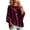 Purple#90903BB, variant on Garbnen Velour Batwing 3/4 Sleeves Womens Crewneck Sweatshirt Drop Shoulder Oversized Sweatshirt for Women Dressy Casual Trendy Fall Vintage Retro Women's Sweaters Pullover