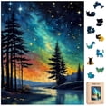 thumbnail image 1 of Puzles de madera Jazcimdo Northern Lights 270 piezas para adultos, 1 of 7