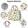 thumbnail image 4 of Womens Beige Dinosaurs Plants Leaves Pattern Lunch Box for Work,Insulated Lunch Bag for Women,Loncheras Para Mujer,Leakproof Adult Lunch Bag for Work,Beach,Travel,Picnic,Camping, 4 of 7