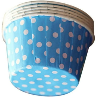 100 Pcs Mini Muffins Mini Paper Cups Disposable Paper Cups Ice Cream Containers Cake Baking Cup Cupcake Ramekin Carton Cake Cup Liner Coating Dessert Disposable Underpads