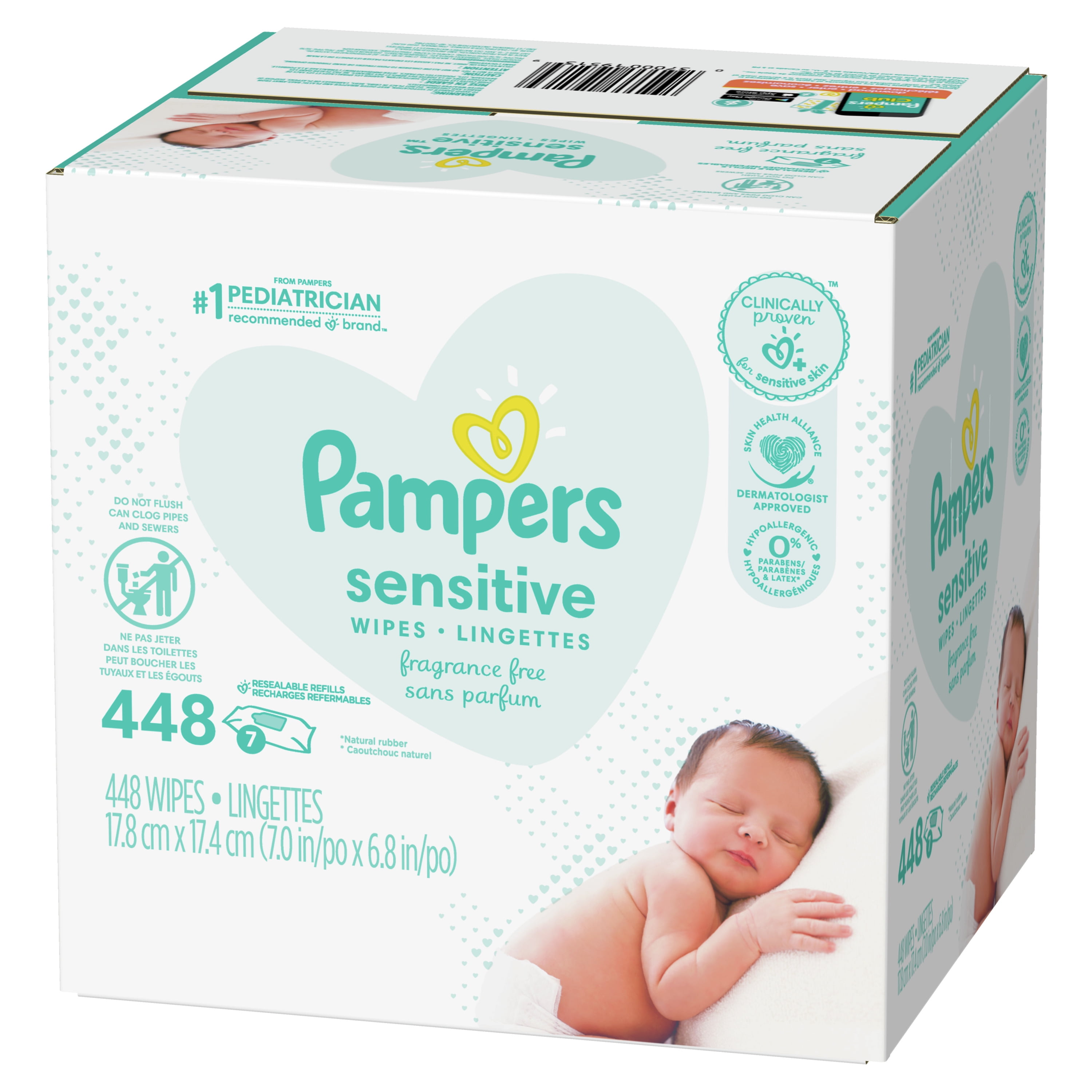 pampers Wipes 7X pk 448 ct 