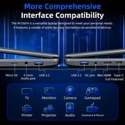 SGIN 15.6in Laptop 6GB DDR4 128GB SSD Laptop AI, Windows 11 with 4-Core Intel Celeron Laptop Computer, 1-yr Office 365, FHD 1920*1080