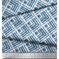 thumbnail image 3 of Soimoi Polyester Crepe Fabric Diagonal Check Printed Craft Fabric by The Yard 52 Inch Wide, 3 of 3