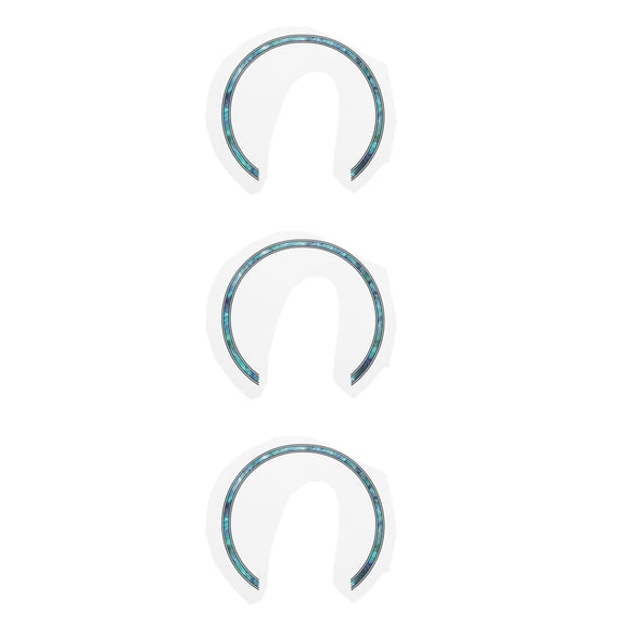 Masteelf 3pcs Guitar Sound Hole Rosette Decal Sticker Self-Adhesive Inlay Stickers Decals Compatible With Acoustic Classical Guitar Parts