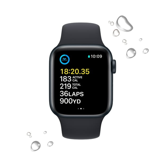 Pre-Owned Apple Watch SE (2nd Gen) - 40mm- Cellular + GPS - Midnight Aluminum Case with Midnight Sport Band - S/M