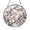 Acrylic 3.5 Inch, variant on Floral Round Window Decor – Stained Glass Look