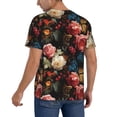 thumbnail image 2 of KLL Rose Flowers for Men's Baseball Shirts,Short Sleeve Casual Shirts Button Down Shirt for Men Beach Summer Wedding Shirt-3X-Large, 2 of 7