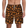 thumbnail image 2 of Picia Cute Squirrel pattern Mens Swim Trunks with Compression Liner Stretch Beach Shorts Quick Dry with Zipper Pockets No-Chafing Board Shorts-X-Large, 2 of 9