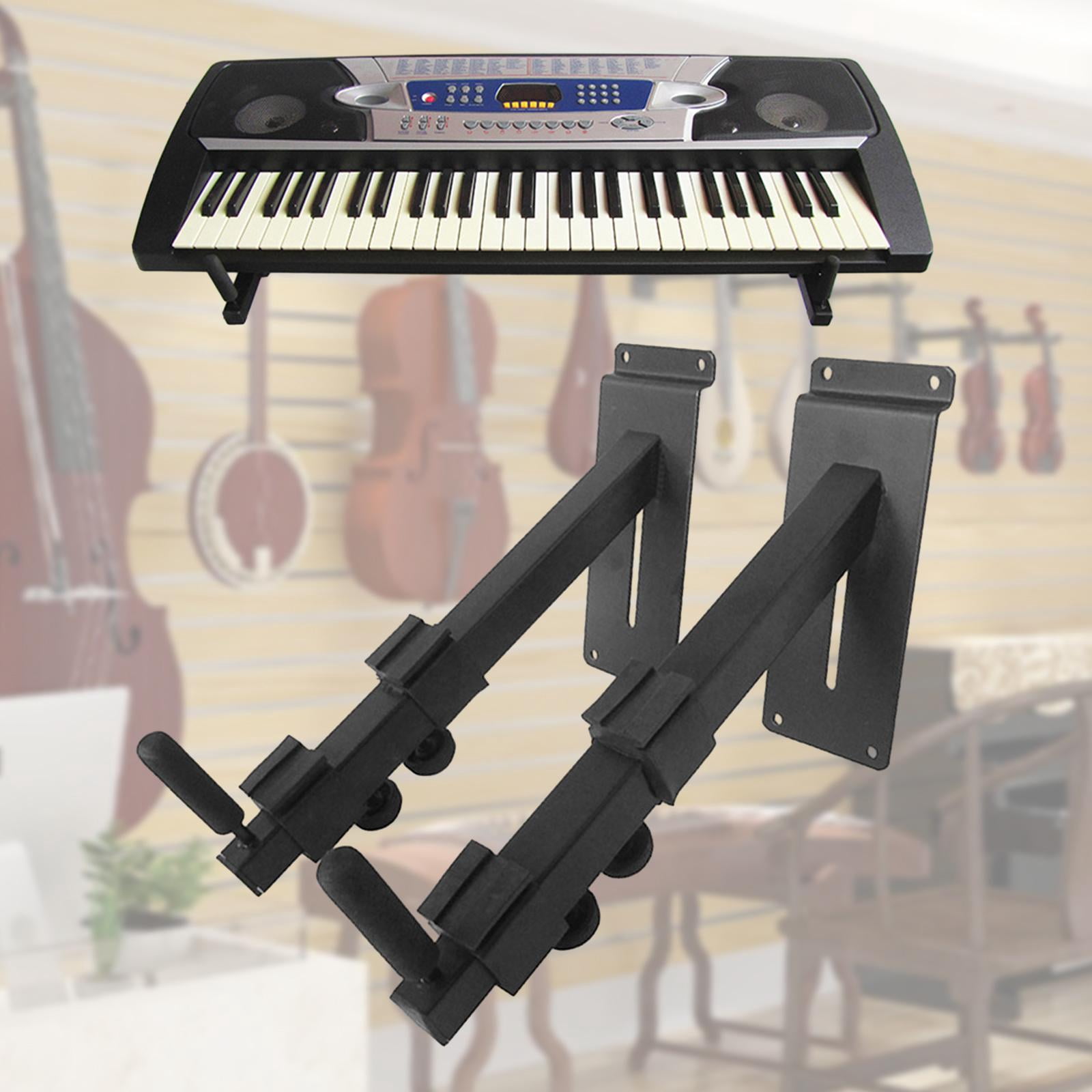 LeeQinersw 2 Pieces Wall Hook Holder, Stand Guitar Hanger Display Stand Portable Adjustable For Groove Plate