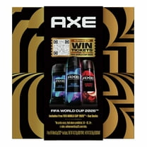 AXE Fine Fragrance Collection X FIFA World Cup Gift Set Blue Lavender Deodorant Stick & Spray, Cherry Spritz Deodorant Spray Socks, 3 Count