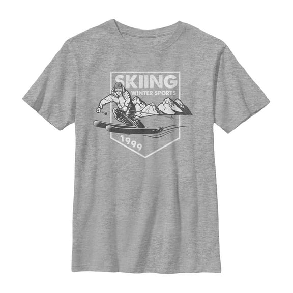 Boy's Lost Gods Skiing 1999 Graphic Tee Athletic Heather X Large