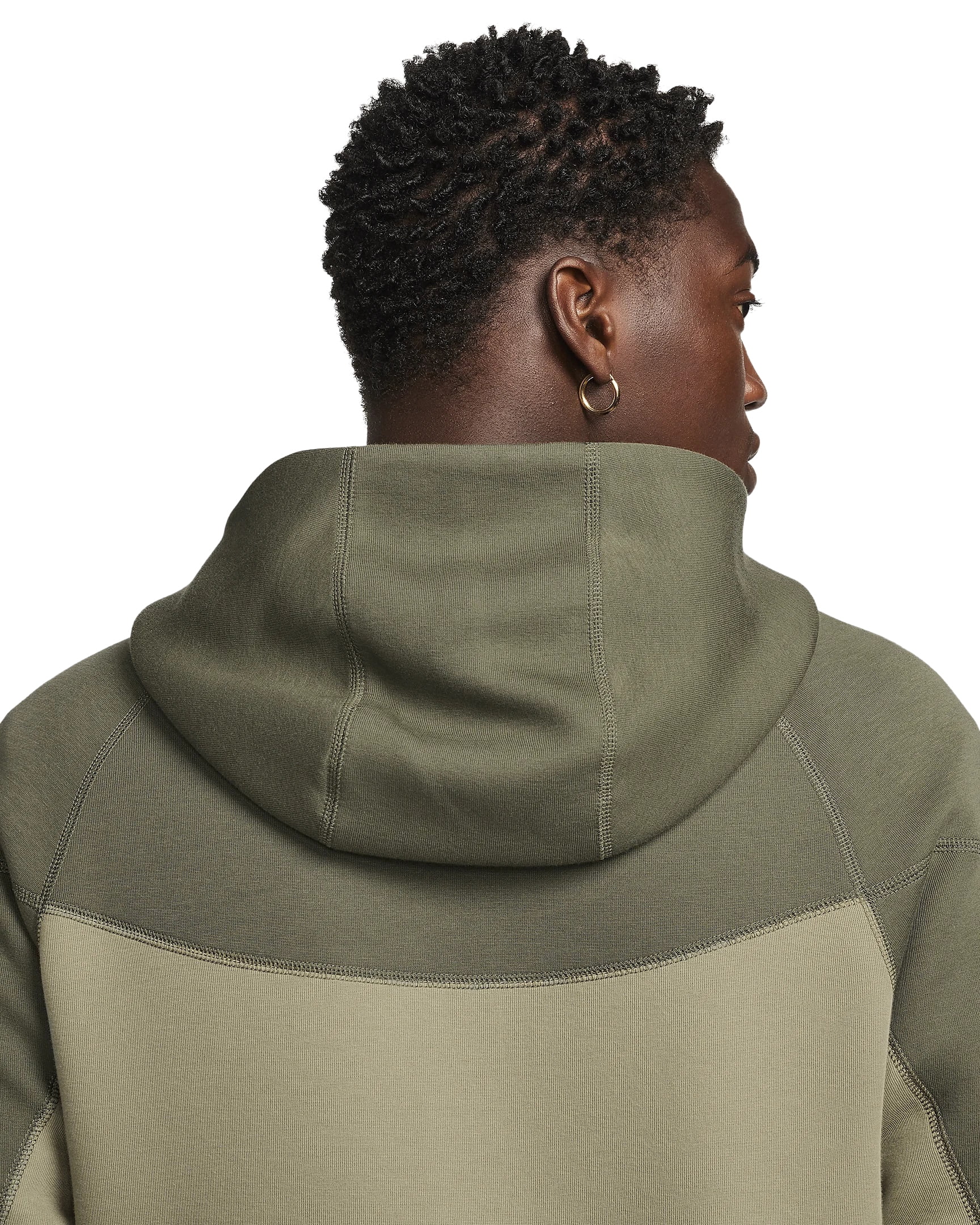 Men's Nike Sportswear Tech Fleece Olive/Mdm Olive Windrunner FZ