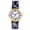 A, variant on Women's Bohemian Elastic Watch: Printed Stainless Steel Stretch Band Large Arabic Numerals Boho Slip On Wristwatch for Women