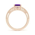 thumbnail image 2 of ANGARA Natural 2.2 Ct. Amethyst Solitaire Ring in 14K Rose Gold for Women (Ring Size: 4), 2 of 9