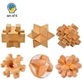 thumbnail image 3 of 3D Wooden Cube Brain Teaser Puzzle, 3 of 7