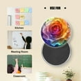 thumbnail image 5 of Glass Refrigerator Magnet 6Pcs Magnetic Fridge Sticker,Decor for Kitchen,Whiteboard,Cabinet,Rainbow Hued Translucent Rose, 5 of 5