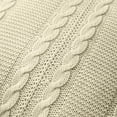 thumbnail image 5 of VCNY Home Dublin 18" x 18" Cream Cable Knit Cotton Decorative Pillow, 5 of 5