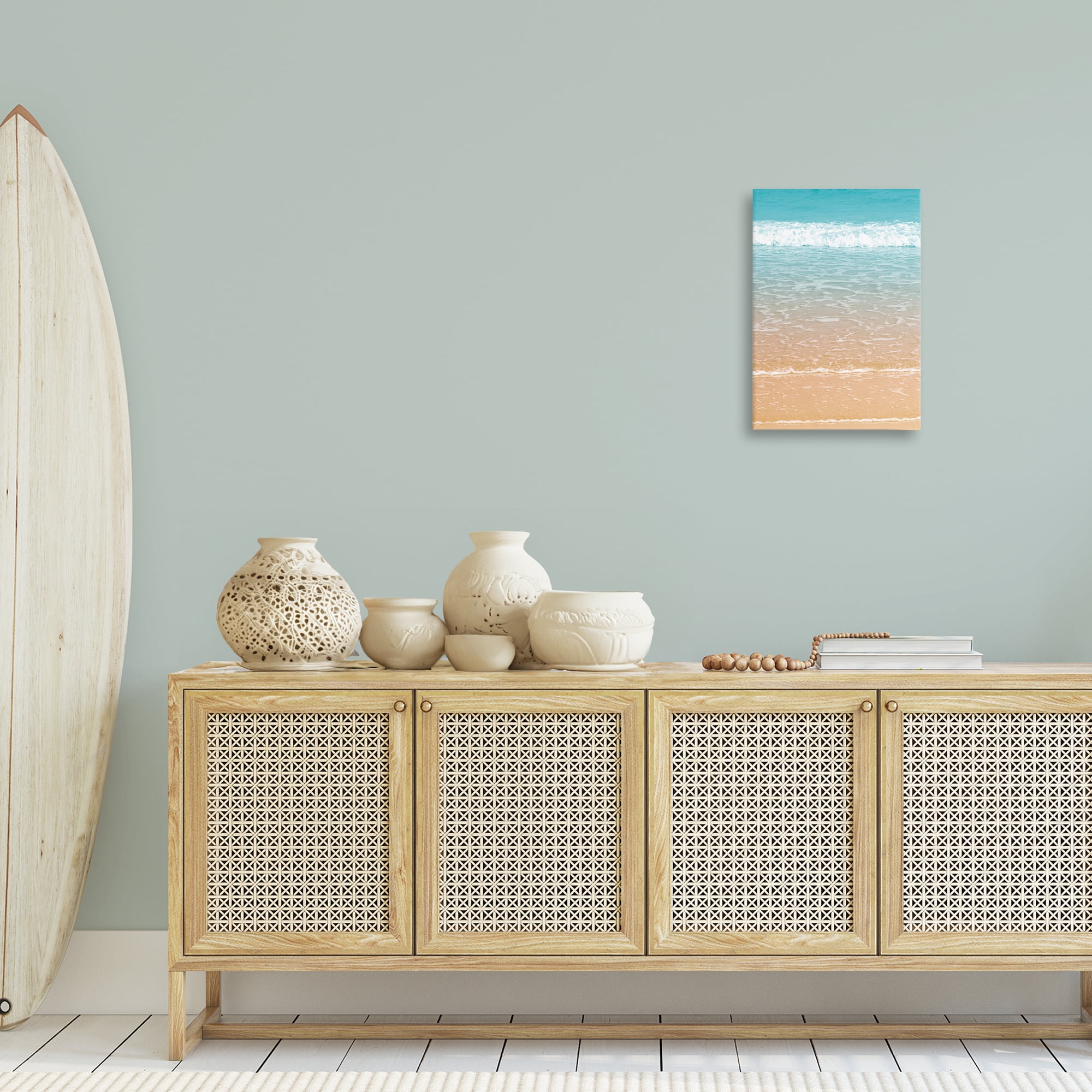 Stupell Industries Clear Waters Shore Nautical & Beach Photography Wrapped Canvas Art Print Wall Art, 16 x 24