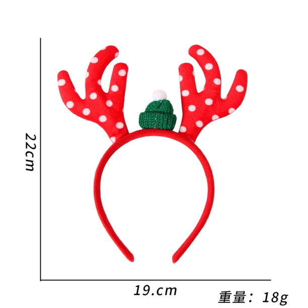 Venta al por mayor de regalos de navidad Astas de Papá Noel Diadema de Navidad Niños Adultos Ofertas de fiestas de Navidad Accesorios para el cabello Diadema de Navidad