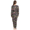 thumbnail image 3 of Just Love Women's Tie Dye Two Piece Thermal Pajama Sets (Black - Splatter, Small), 3 of 3