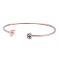 thumbnail image 2 of Pulsera Mujer Inicial Letra LuckyLy, Acero Inoxidable y Zirconia Cúbica, Modelo Sonia rosa UNITALLA, 2 of 8