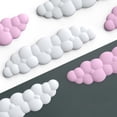 thumbnail image 5 of Cute Cloud Shape Wrist Rest Pad PU and Anti-Slip Rubber Base Memory Foam Keyboard Mousepad Palm Rest Set, 5 of 9