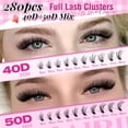 thumbnail image 2 of Kit de extensión de pestañas Ruairie Lash Clusters, 280 unidades, 8-16 mm, 2 of 8