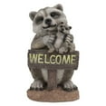 Sign Board Resin Garden Statue Outdoor Figurine Front Po