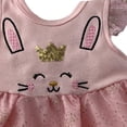 thumbnail image 2 of Vestido Pañalero Bordado con Glitter Kiss Conejita Baby Kisses Vestido1209, 2 of 3
