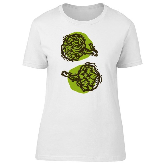 Green Artichokes (Watercolor) Tee Men's -Image by Shutterstock