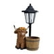 thumbnail image 4 of Estatua de las Tierras , decoración con luces solares, elegante lámpara de paisaje, regalo, adorno, escultura animal para jardín, césped, Cubo de madera, 4 of 8