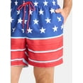 thumbnail image 4 of Way to Celebrate Men's & Big Men's Americana Swim Trunks, Sizes S-3XL, 4 of 4