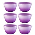 thumbnail image 1 of Bruntmor Ceramic Dessert Bowls Set 8 oz for Ice-cream Cereal Gradient Purple, 1 of 7