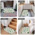 thumbnail image 6 of Lucky Day Door Mat Indoor Outdoor, St. Patrick's Shamrock Rustic Clover Green Non Slip Welcome Mat with Rubber Backing, Absorbent Fabric Front Door Mats Entryway Rug for Home Patio Entrance 20"x31.5", 6 of 9