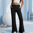 thumbnail image 5 of Wide Leg Yoga Pants For Women Lightweight Pants Women Workout Pants Women High Waisted Pants for Women Ankle Pants For Women Summer Work Trousers Casual Sweatpants Casual Pants For Women, 5 of 6