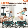 thumbnail image 4 of IMFIT Trampoline D\'entraînement Physique Pliable 42 Pouces / Capacité de Poids 331 lb / Rebond Ultra Silencieux / Guidon Réglable à 3 Niveaux / Conception Pliable Gain de Place / Cardio Intégral à Faible Impact / Assemblage Facile, 4 of 8