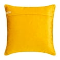 thumbnail image 2 of Chair Cushion Cover, Golden Yellow 14"x14" (35x35 cm) Throw Pillow Covers, Velvet Pattern & Quilted Throw Pillows For Sofa, Nature & Floral Pattern Contemporary Style - Honey Bloom, 2 of 5