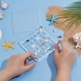 thumbnail image 3 of 36 Grids Acrylic Shell Storage Box Seashell Display Box with Lid Small Craft Organizers Display Case Decorative Box for Seashells and Starfish for Bead Nail Jewelry, 3 of 6