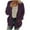 Purple, variant on Tiqkatyck Winter Jackets for Women, Women Winter Casual Plus Size Plush Coat with Pockets Long Sleeve Outerwear Buttons Cardigan Coat Fleece Jacket Women, Winter Coats for Women Black L